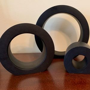 Wooden Circle Decorations- Crate and Barrel